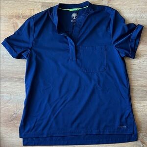 Healing Hands Navy Scrub Top